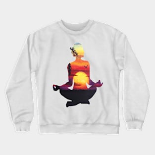 Namaste - Yoga Pose - Meditation Crewneck Sweatshirt